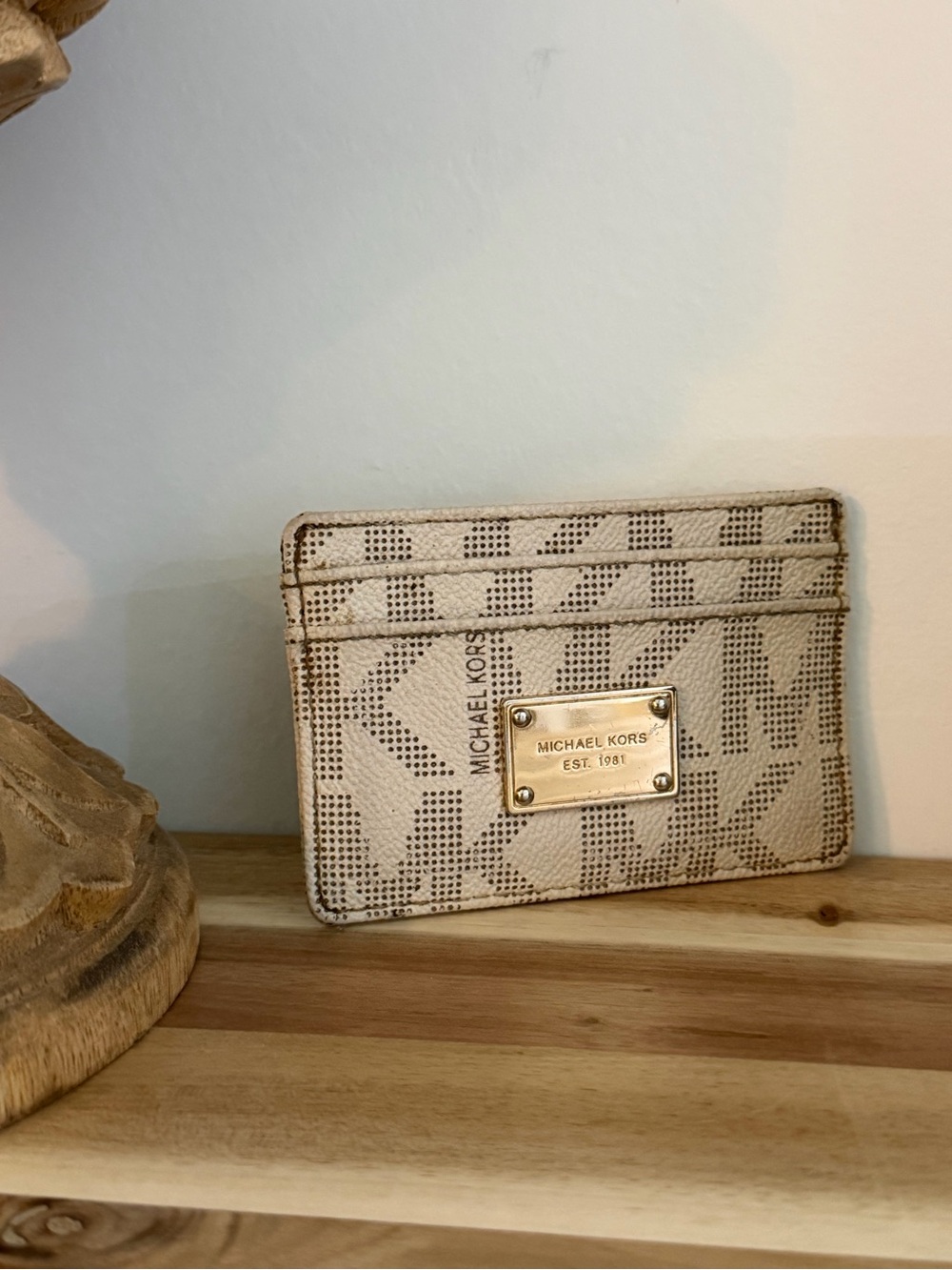 Michael Kors signature card case EUC